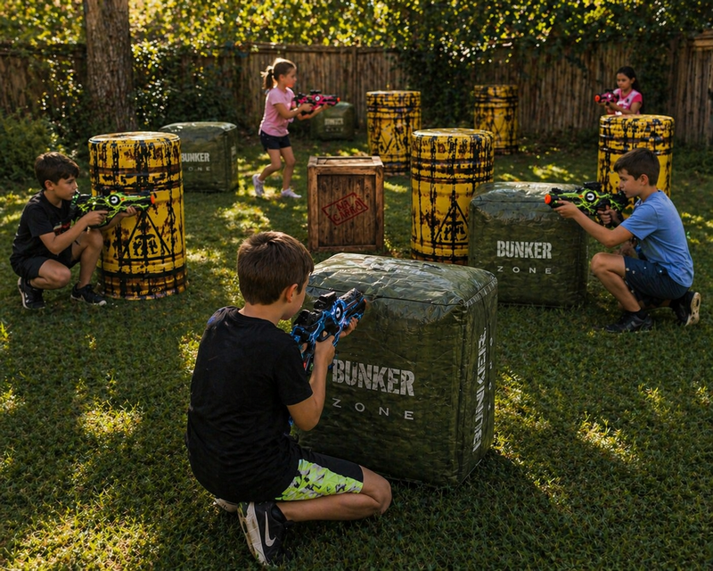 Laser Tag w/ Inflatable Barricades